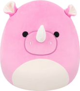 SQUISHMALLOWS Ružový nosorožec - Norma Jean, 30 cm