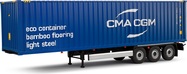 1:24 CONTAINER TRAILER BLUE 2024 - SOLIDO - S2400507