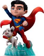 Iron Studios MiniCo Superman: Legacy Superman &amp; Krypto Figurină
