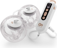 KINDERKRAFT Odsávačka materského mlieka Double Hands-free Gentle Flow Gold