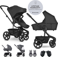 EASYWALKER Set XL kočík kombinovaný Harvey NXT s príslušenstvom Eclipse Black