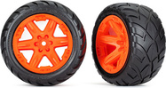 Traxxas koleso 2.8", disk RXT oranžový, pneu Anaconda (4WD predný/zadný, 2WD predný) (2)