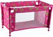 Postieľka pre bábiky kov/plast v taške rozkladacia rozmer 53x32x32cm