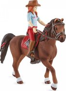 Schleich Ryšavka Hannah s pohyblivými kĺbmi na koni
