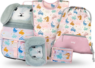 BAAGL SET 5 Zippy Bunny: cartella, astuccio, sacchetto, grembiule, portafoglio