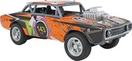 Oranžové kovové autíčko muscle car na zotrvačník, 21 cm | Roadblasters
