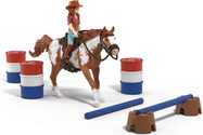 Schleich Hannah cu cal și obstacole - aventură western