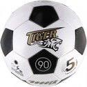 Futbalová lopta, šitá koža 23cm vel. 5 čierno-biely