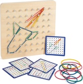 Small Foot Drevená doska Geoboard