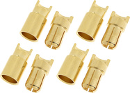 Konektor pozlátený 6.0mm (4 páry)
