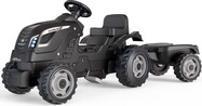 Smoby Šliapací traktor Farmer XL čierny s vozíkom
