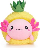 KAWAII FRUITS Axolotl în ananas jucărie de pluș 25cm
