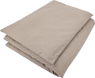EKO Lenjerie de pat pentru copii 2 piese bumbac Dark Beige 40x60cm, 90x120cm