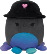 SQUISHMALLOWS Chobotnica s klobúkom - Yoko, 13 cm