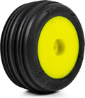 Pro-Line ruota con pneumatico Edge anteriore / Step Pin posteriore, disco giallo, Hex 7mm (4): Losi 