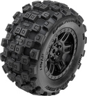 Pro-Line koleso 1:16, pneu Badlands, disk čierny H12mm (2): Arrma Mini Kraton