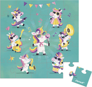 Janod Blahopřání k narozeninám s puzzle Jednorožec
