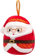 Squishmallows Weihnachtsdekoration Santa mit Brille - Nick, 10 cm