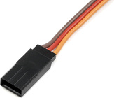 Kábel serva plochý JR samec 22AWG 30cm