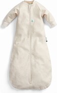 ERGOPOUCH Vak na spanie s rukávmi organická bavlna Jersey Oatmeal Marle 3-12 m, 6-10 kg, 1