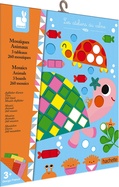 Janod Atelier mozaika Zvieratká Sada Mini 3+