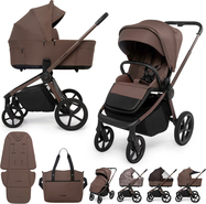 MUUVO Kombikinderwagen 2in1 Fold Dark Chocolate