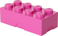 LEGO® box na desiatu 8 - ružová  100 x 200 x 75 mm