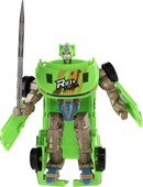 Transformer auto/robot plast 14cm zelený, 17x26x6cm
