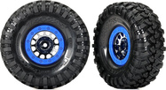 Traxxas koleso 1.9", disk Method 105 Beadlock saténový čierny chróm, beadlock modrý, pneu Can