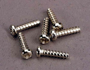 Traxxas skrutka krížová 2.6x10mm polguľatá hlava zink. (6)