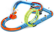 Dráha so svietiacim autíčkom 88x27x48 cm