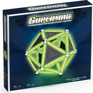 SUPERMAG magnetická stavebnica Geometry glow 75ks