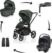 Kolica Move Cross 5X + autosjedalica Baby-Safe Core + baza Baby-Safe Core, Oak Green