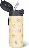 Termos pentru lichide cu pai și suport din silicon 350 ml, Limoncello