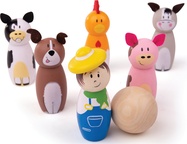Bigjigs Toys Drevené kolky farma