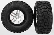 Traxxas koleso 2.2/3.0", disk SCT Split-Spoke saténový-čierny, pneu Kumho (2)