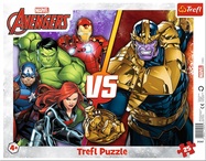 Trefl Puzzle Rámčekové 25 - Neporaziteľný tím Avengerov / Disney Marvel The Avengers