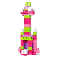 Mattel Mega bloks veľké vrece kociek - ružové (80)