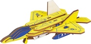 Woodcraft 3D-Holzpuzzle F22 Raptor-Kämpfer