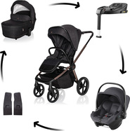Kolica Move Cross 5X + autosjedalica Baby-Safe Core + baza Baby-Safe Core, Quartz Black