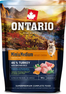 Vzorek Ontario Mini  &amp; Medium Weight Control Turkey &amp; Brown Rice 0,1kg