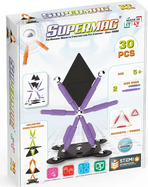 SUPERMAG magnetická stavebnica Technicolor 30ks