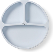 Farfurie din silicon cu ventuză BABYONO - albastru 6 luni+