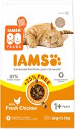 Hrană IAMS Cat Adult Pui 2kg + 500g GRATUIT