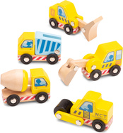 New Classic Toys Set von Baustellenfahrzeugen - 5 Stück
