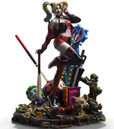 Iron Studios DC Comics - Harley Quinn Deluxe - Gotham City Sirens Statuie Art Scale 1/10