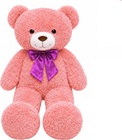 Plyšový medveď s mašľou, Teddy Greetings 120 cm (ružový)