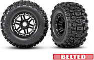 Traxxas koleso 2.9/3.8", disk čierny, pneu Sledgehammer All-Terrain belted (2)