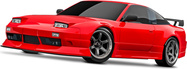 Traxxas 4-Tec Drift Nissan 240SX 1:10 VXL rot
