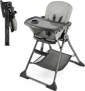 KINDERKRAFT Stolička jedálenská Foldee Grey